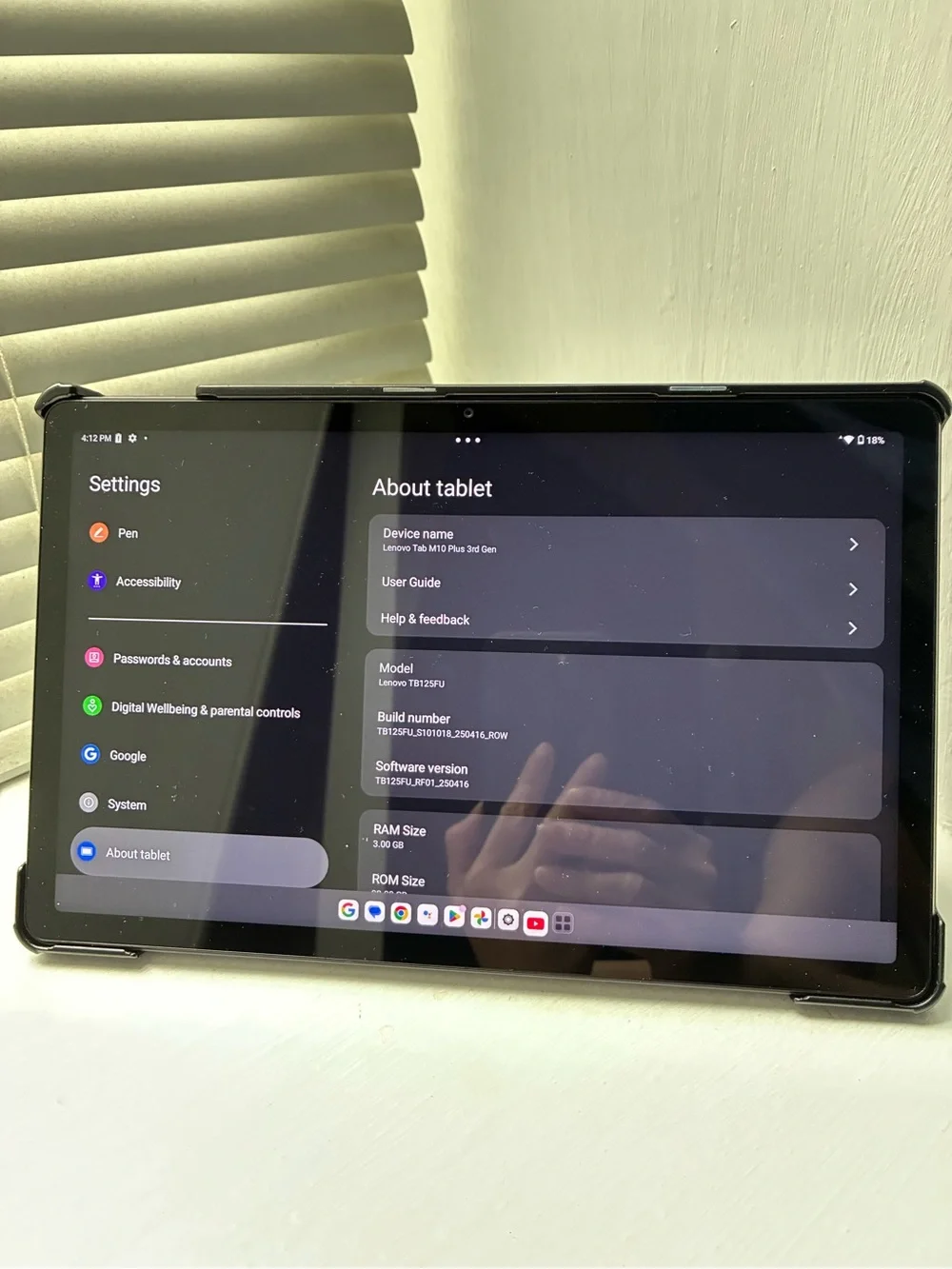 READ DESCRIPTION 1st - Lenovo Tab M10 Plus (3rd Gen) tablet, WiFi, 3GB RAM, 32GB